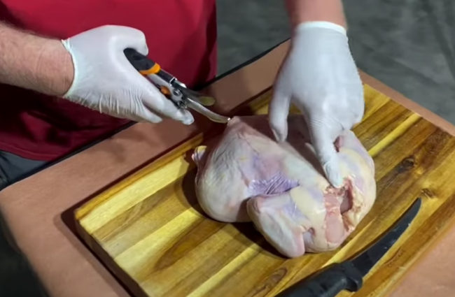 Spatchcock Chicken Preparation